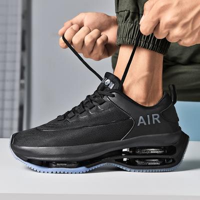 Double Layer Air Cushion Shoes for Men Outdoor Training Casual Sneakers Shock Absorption Sports Shoes Breathable Mesh Men Shoes