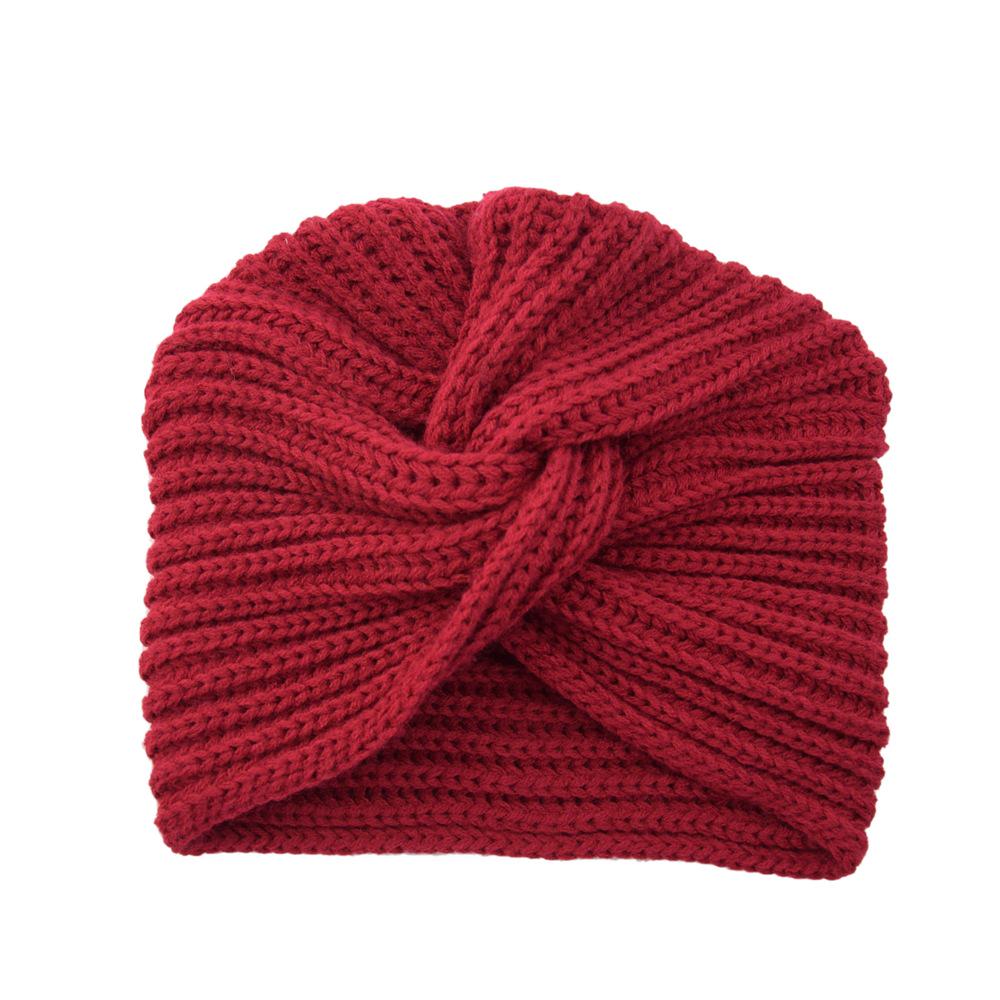 

European & American Bohemian Imitation Cashmere Knit Beanie & Indian-Style Headscarf One Size