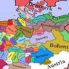 Stampa su Tela Mappa Politica Storica dell'Europa 1444, Arte Murale di Storia Medievale per Studio Sala Giochi Ufficio Decorazione, Poster Educativo Vintage Senza Cornice