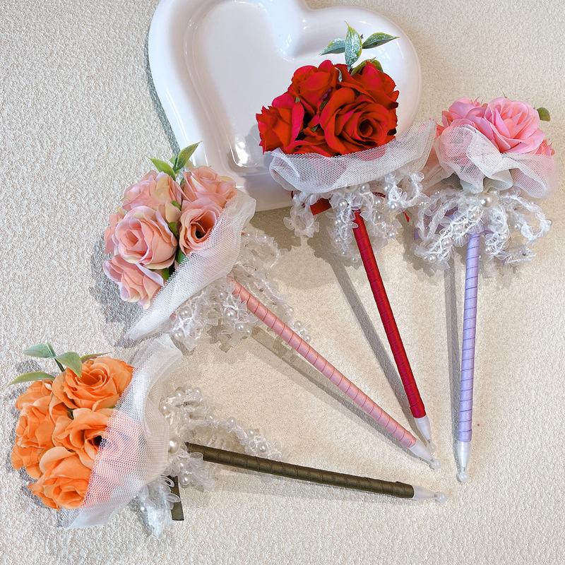 Gift Pen Practical Gift New Multi-headed Rose Handmade Bouquet Flower Pen
