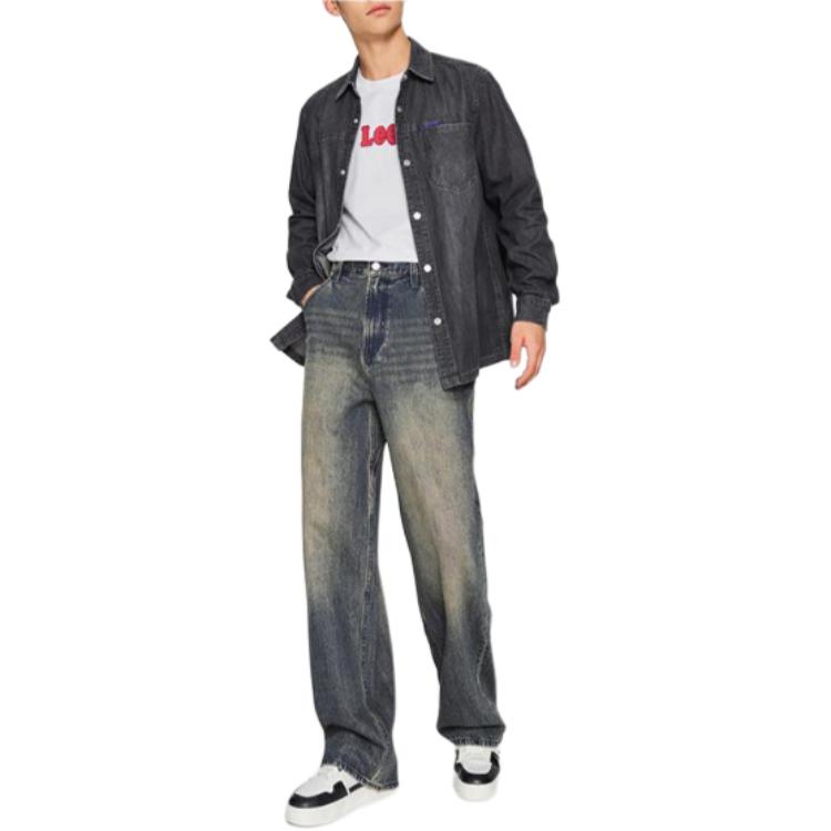 Lee Jeans Men's Vintage Blue Moderate Straight Fit Pants LMB010140203414