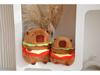 Capybara Hamburger Plush Toy Pillow - Cute Cartoon Doll Holiday Gift