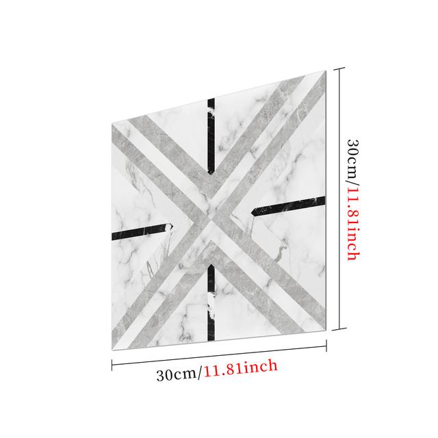 1Pcs Floor Tile Decoration Stickers Portuguese Tile Style Home Self-Adhesive PVC Waterproof Frosted Thickened Non-Slip Floor Stickers 30X30cm