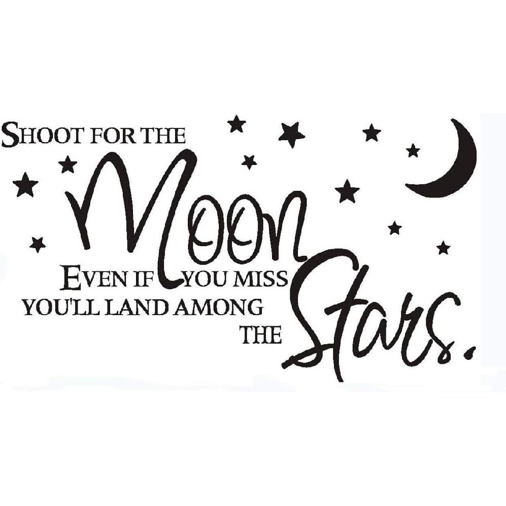 

Дом Найти (27 дюймов x 15 дюймов) Целься в Луну. Даже если промахнешься, окажешься среди звезд. Вдохновляющие цитаты для детской комнаты, виниловые наклейки на стену