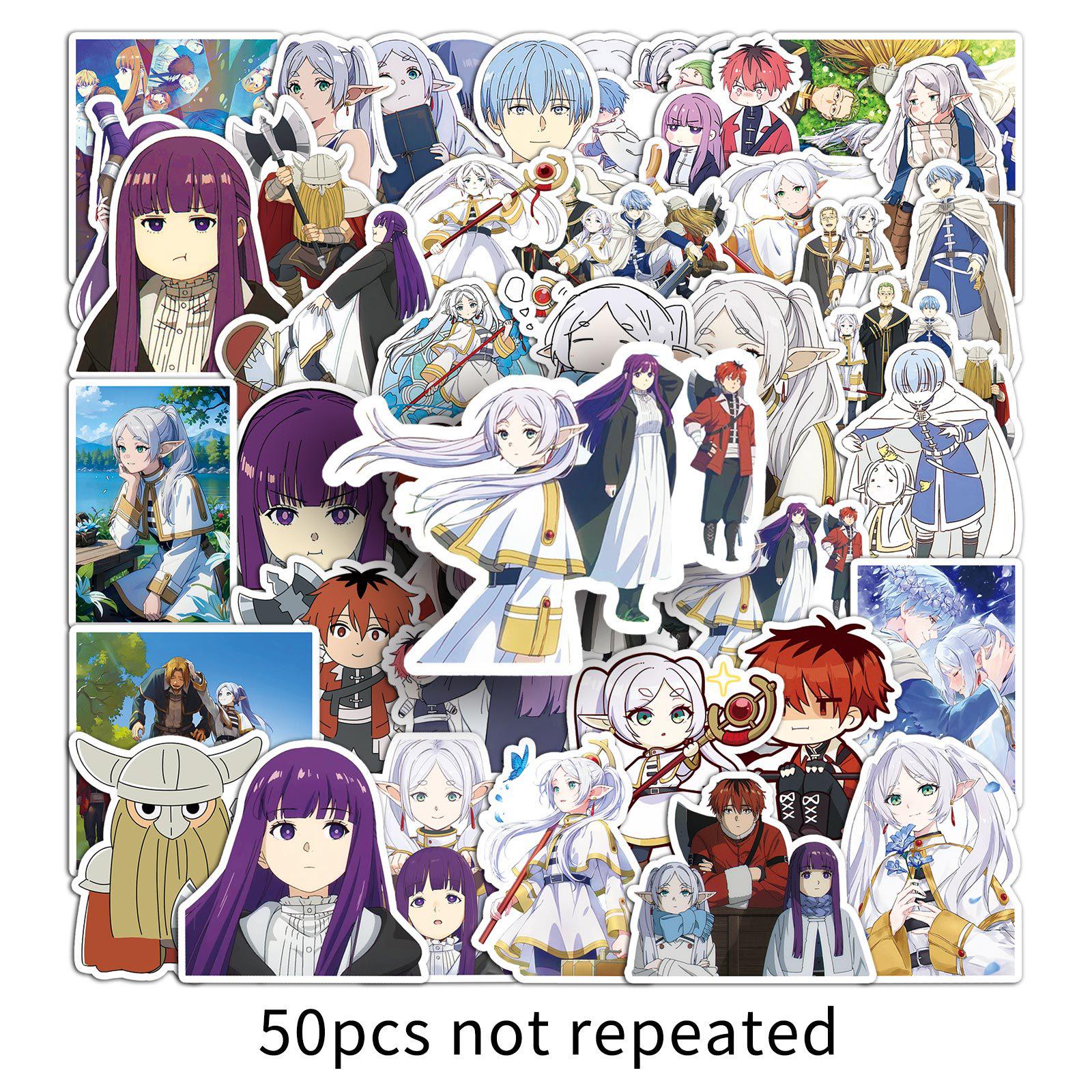 50 Frieren: Beyond Journey s End Graffiti Stickers - Japanese Anime Skateboard & Luggage Décor.