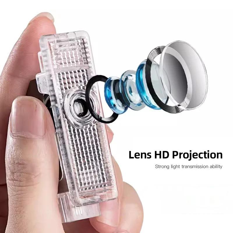 2pcs Welcome Door Light Car Projector Lamp LED Courtesy Wireless Decoration for Mini Cooper One JCW F55 F56 F57 R56 Accessories