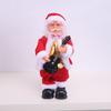 Claus Christmas Santa Toy With Music Playing Guitar Saxophone For Festive Decor
