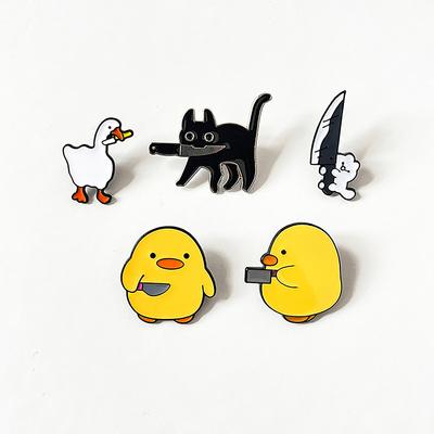 Penguin Small Duck Cartoon  Metal Design Badges Brooch Enamel Pins Label Bag Backpack Hat Jewelry Gift Accessories