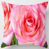 45x45cm Rose Series Pillowcase Yellow Pink Flowers  Sofa Office Seat Cushion Cover Room Aesthetic Home Decoration