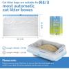 40 Pack Heavy-Duty Cat Litter Box Liners,For R4/3 and most Automatic Self-Cleaning Litter Boxes,Thick Leakproof Drawstring Cat Litter Bags (25.2" x