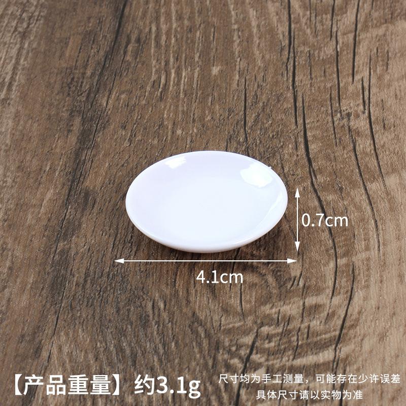 Mini Miniature Simulation Plate Small Bowl Tableware Diy Food Play Accessories Mini Container Play House Kitchen Toys