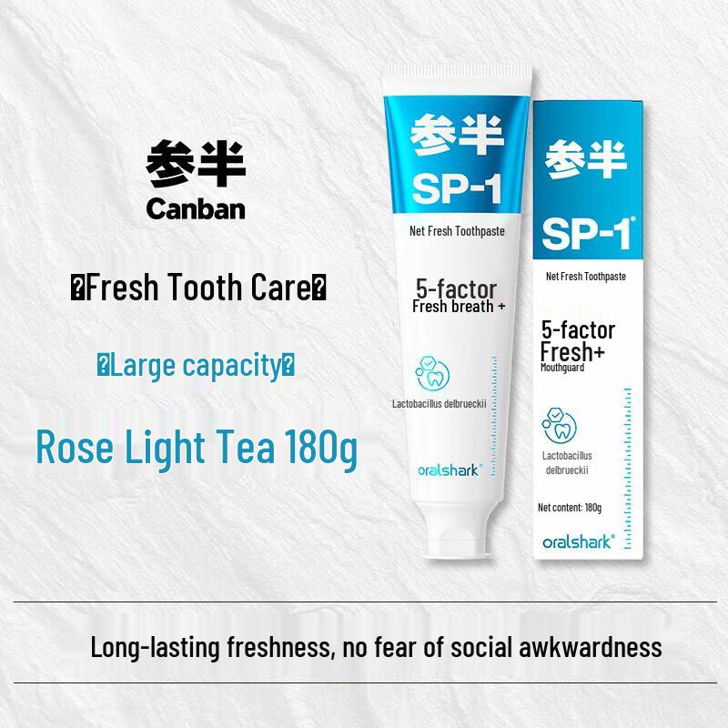 Can Ban Whitening & Fresh Breath Rose Tea Toothpaste