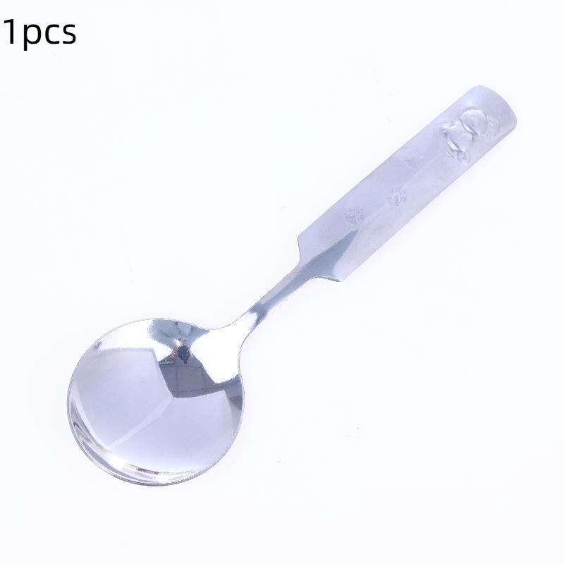

1/2PCS Children s Cartoon Koala Stainless Steel Watermelon Ice Cream Tea Spoon Dessert Tableware