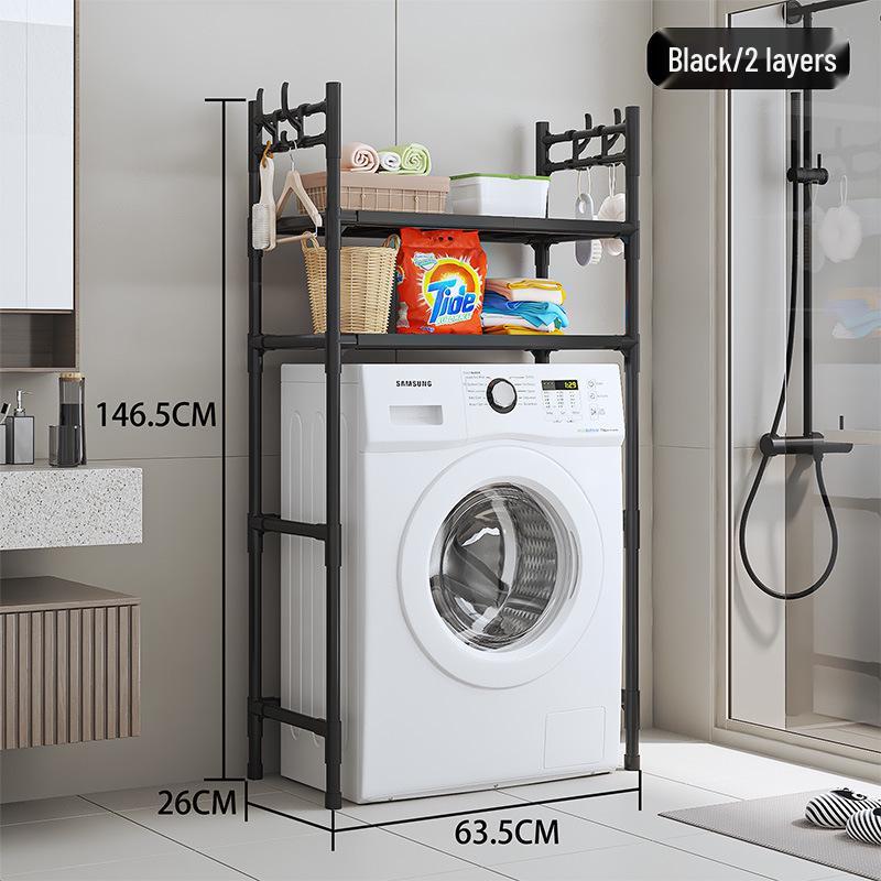 Freestanding Large Capacity Washing Machine with Multi-Layer Storage Wardrobe and No-Punch Space-Saving Design