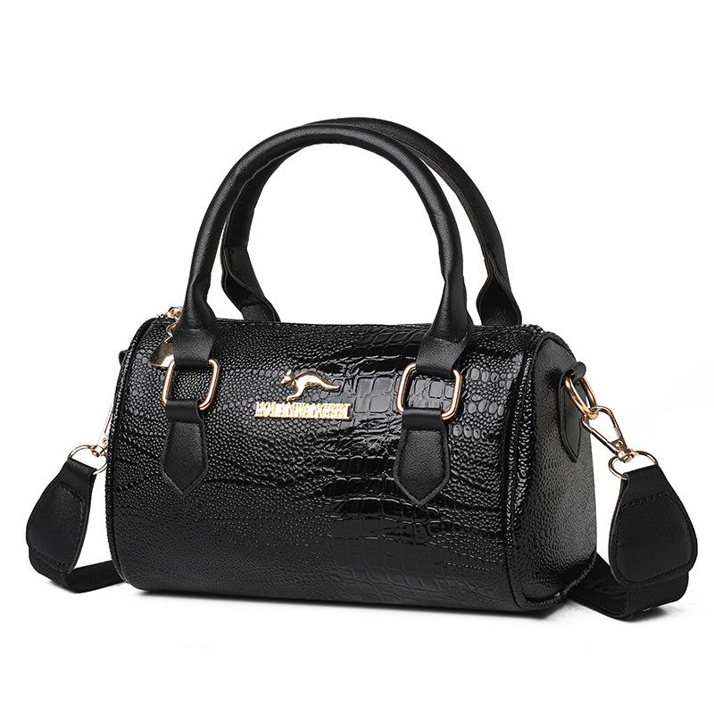 Women's 2025 Fashion Crocodile Texture Handbag: Stylish Single-Shoulder Crossbody Bag