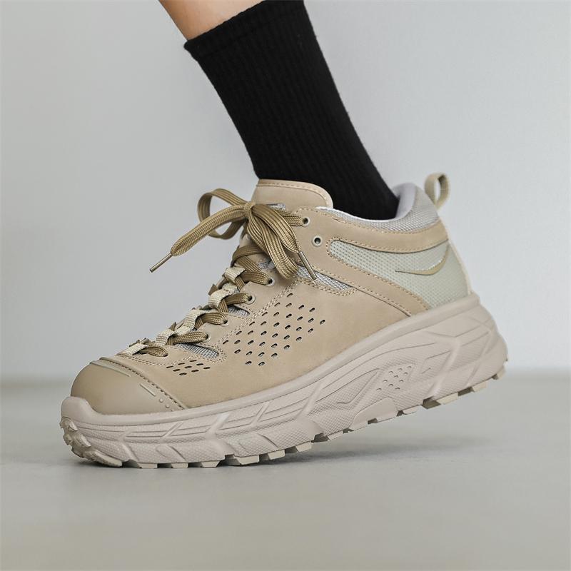 Fashion Men's hiking shoes Fashionable street versatile style Outdoor leisure walking Daily office party Thick soled Breathable shoes