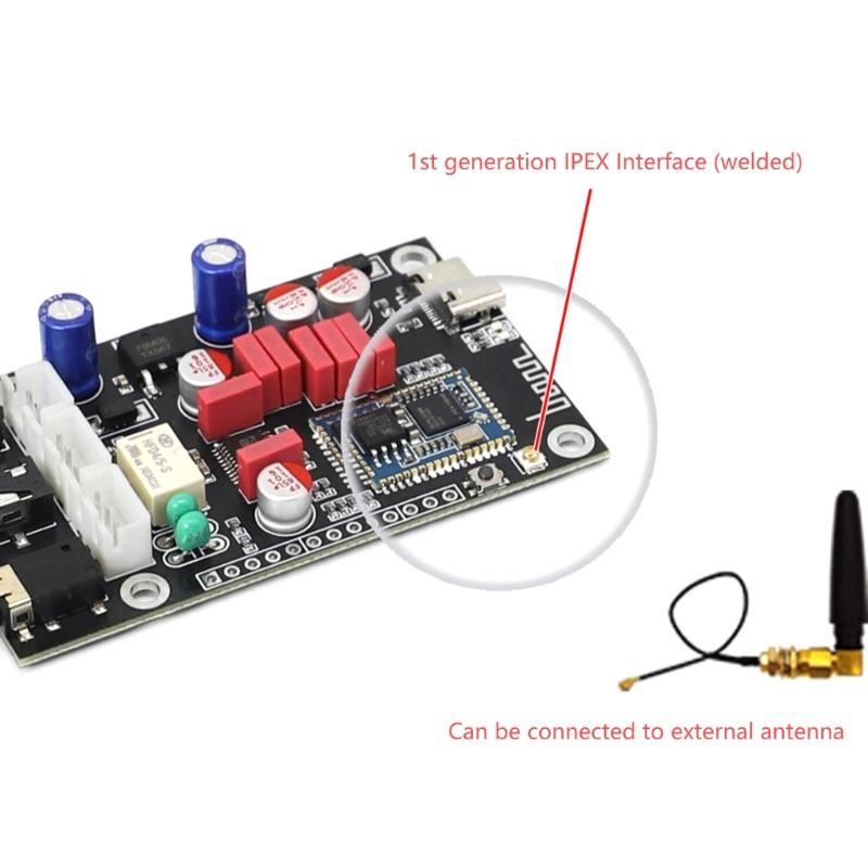 LA02 QCC5125 Bluetooth-compatible 5.1 QCC5125 Decoding Module Lossless Sound Decoders Board APTX LDAC Decoding Board