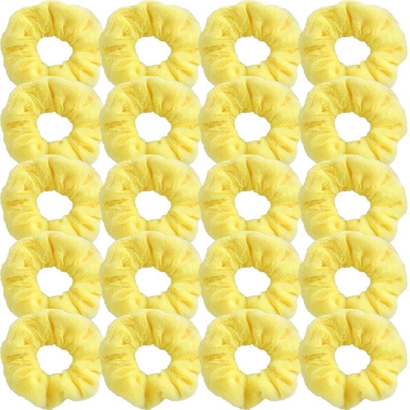 Korean Style Plush Candy Color Hair Ring Woman Cute Sweet Fashion Scrunchie Hair Accessories