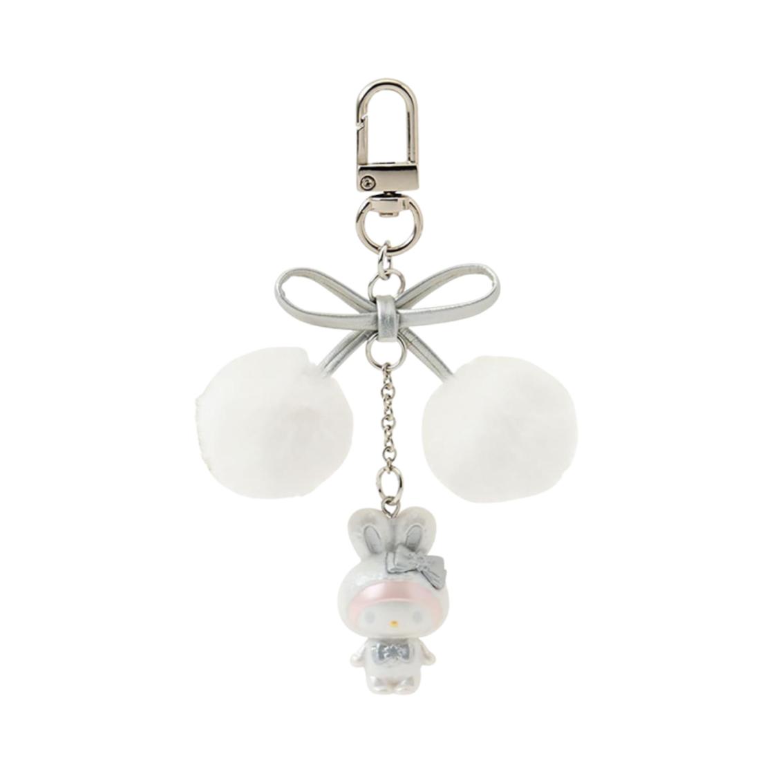 Sanrio My Melody Fluffy Snow Rabbit Keychain ONE SIZE