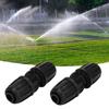 Conector de agua recto de 10 piezas para riego por goteo de jardín, compatible con manguera de PE de 16 mm.