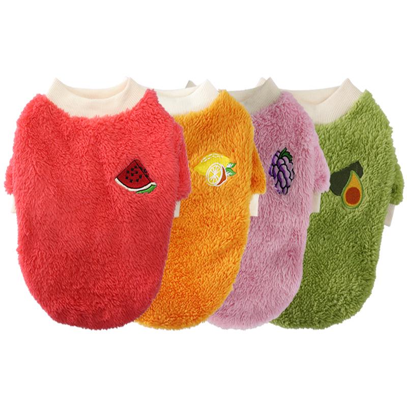 Plaid Fleece Clothes for Small Dogs & Cats - Autumn/Winter French Bulldog Outfit, Two-Legged Design