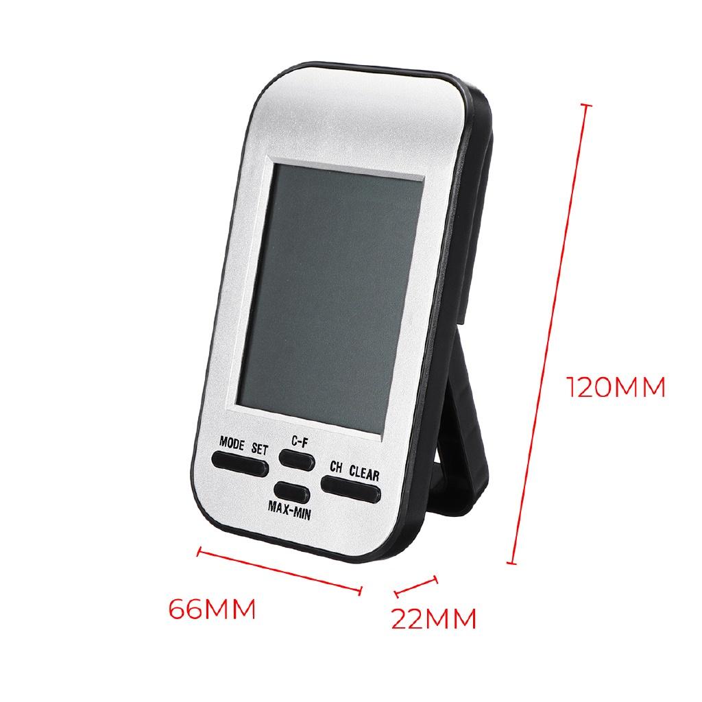 Waterproof Outside Sensor Wireless Swimming Pool Thermometer Water Temperature Detector Time Calendar LCD Display