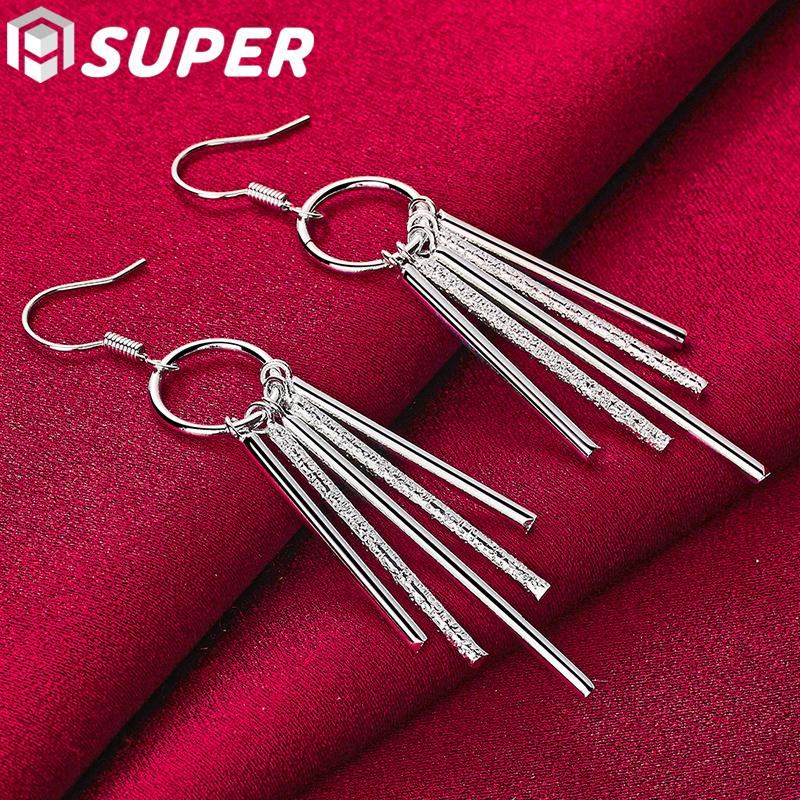 925 Sterling Silver Tassel Fashion Jewelry