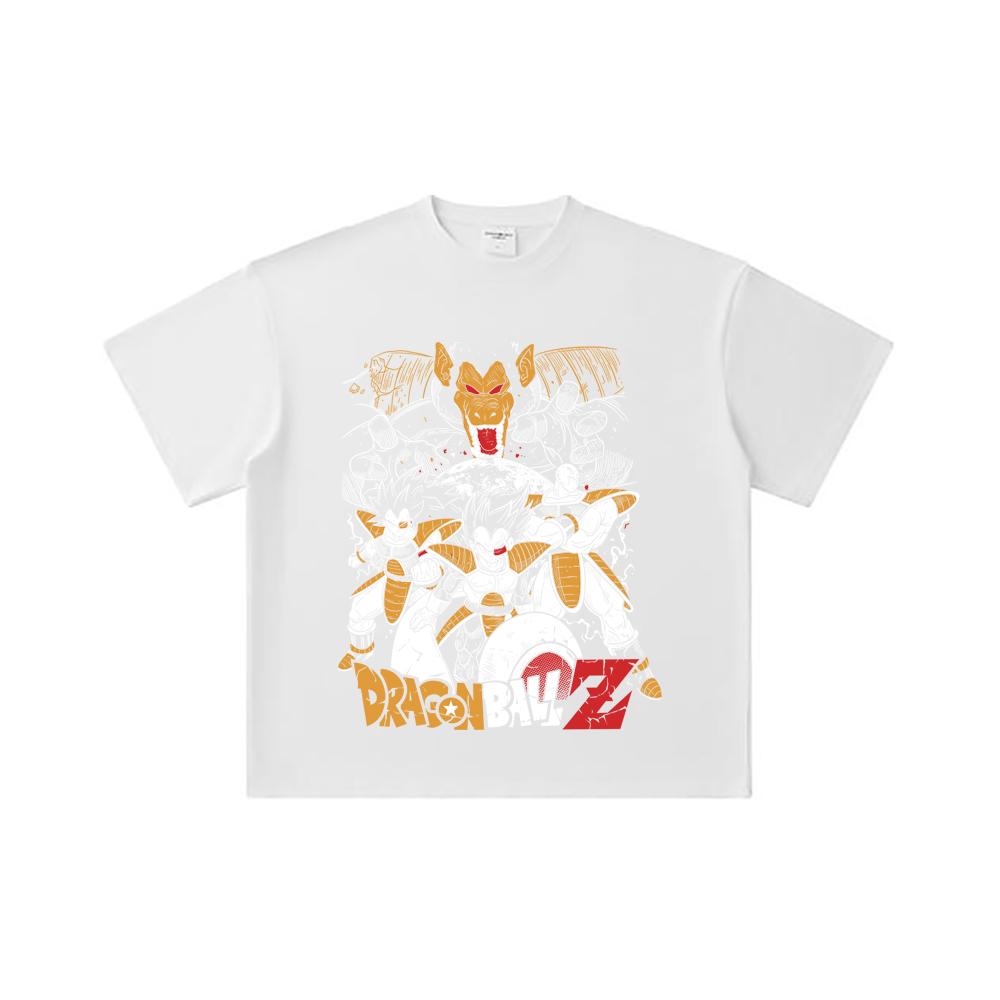 260 GSM Double Yarn 32 Count 100% Cotton Dragon Ball V53 Vegeta Nappa Print Unisex Heavy Cotton T Shirt