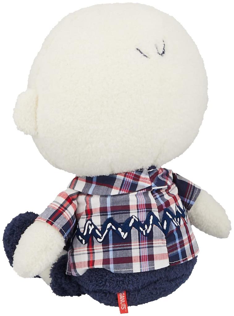 Nakajima Corporation Blueberry Check Charlie Brown Medium Plush Toy 172976-22