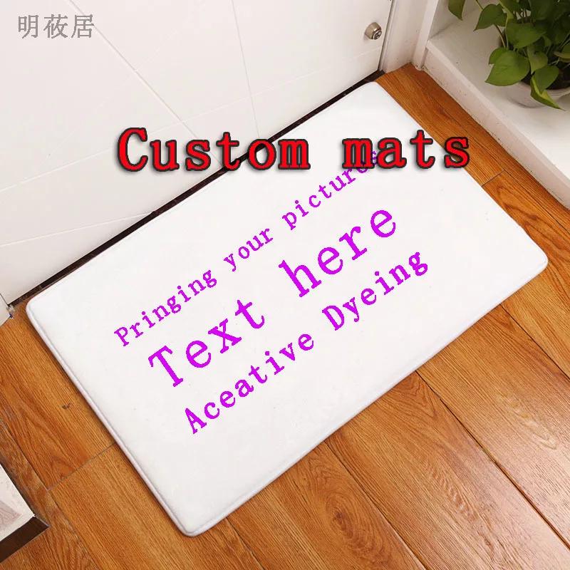 Eye Print Carpet Felt Floor Mat Thickened Non-slip Doormat Decorative Mat for Indoor Bathroom Bedside Custom Floor Mat