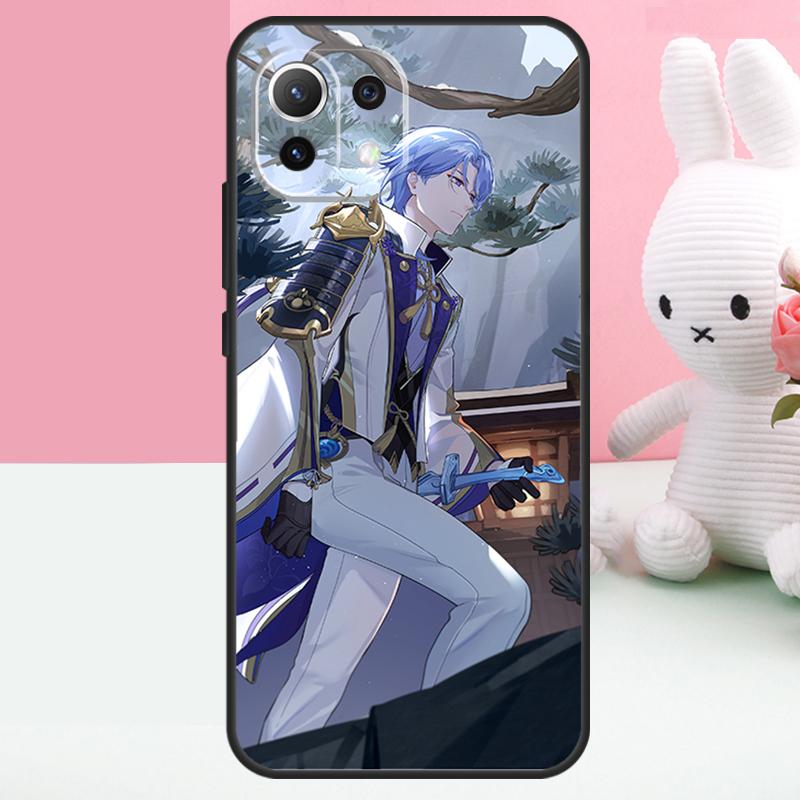 Genshin Impact Kamisato Ayato Case For Xiaomi 17 Pro Max 14 15 Ultra 13T 14T 15T POCO X7 Pro X5 X6 F5 F6 F7 F8 Ultra Funda