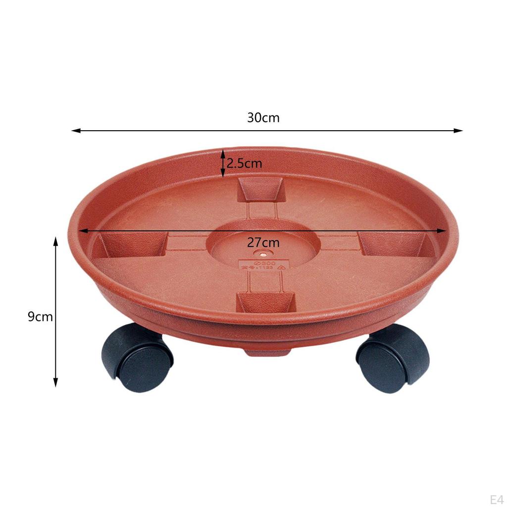Flower Pot Rack with Wheels for Convenient Plant Transport