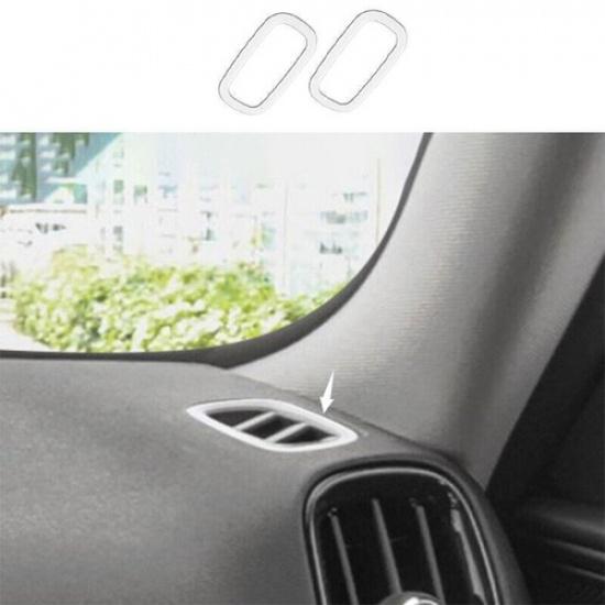 Fit For Mini Cooper Countryman F60 ABS White trument L&R Air Outlet Vent Trim