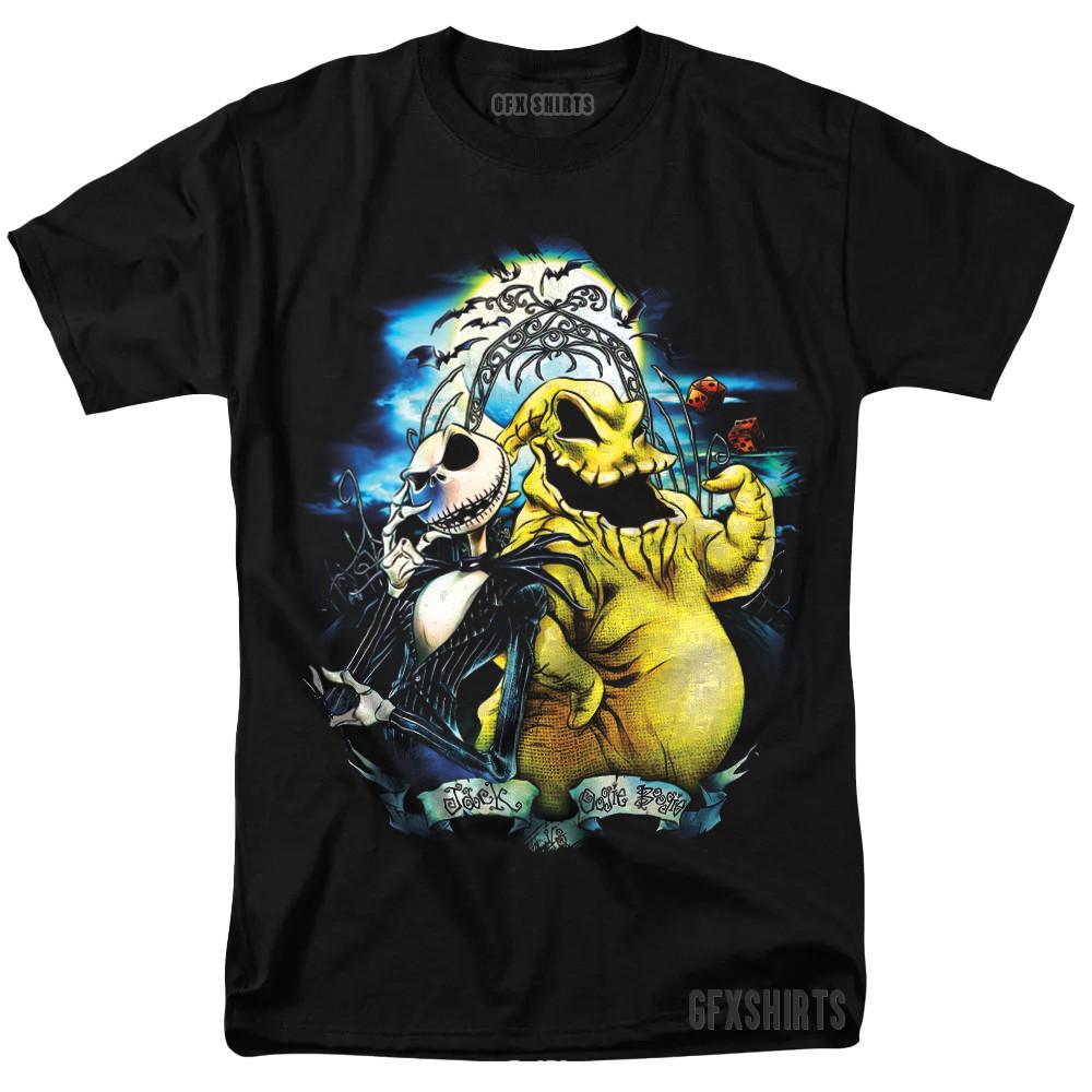 The Nightmare Before Christmas Shirt Jack Oogie Boogie Poster Graphic T-shirt XXXL