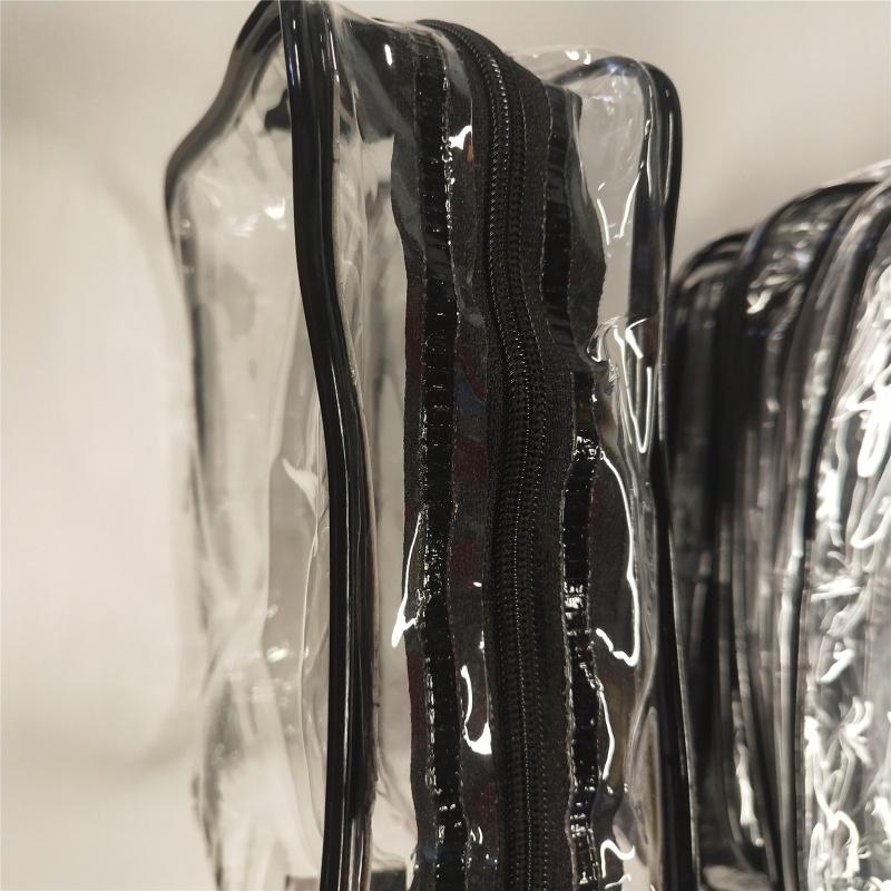 18pcs Waterproof Storage Bag With Zipper Transparent Travel Makeup Cosmetic Bag For Traveling