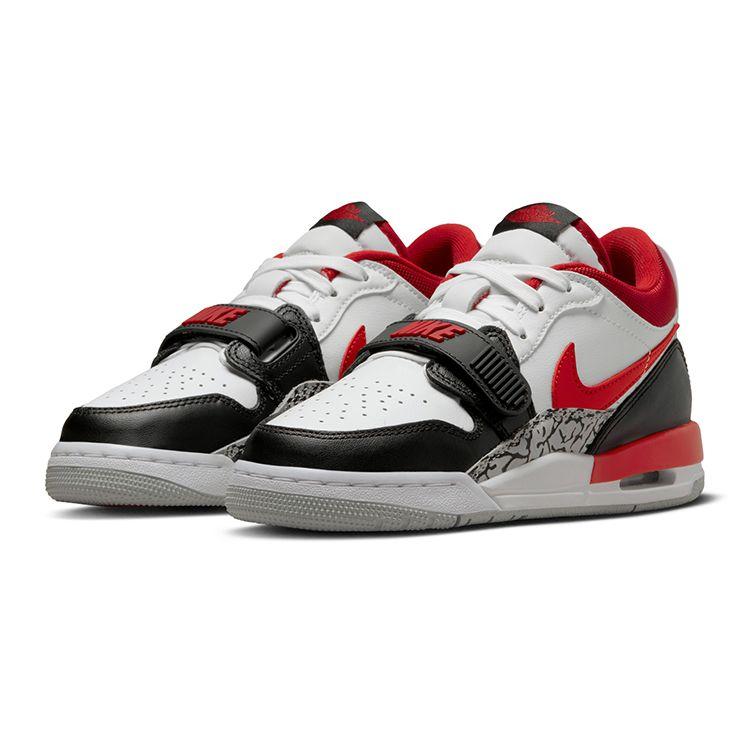 Air Jordan Legacy 312 Low GS Rosso Fuoco Sneakers Bambino Bianco Nero Grigio Lupo CD9054-160