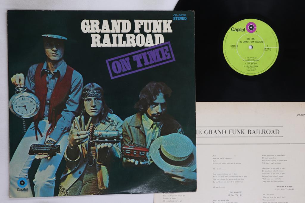 LP Record GRAND FUNK RAILROAD - On Time CP8870 CAPITOL 1970 Japan Rock Used