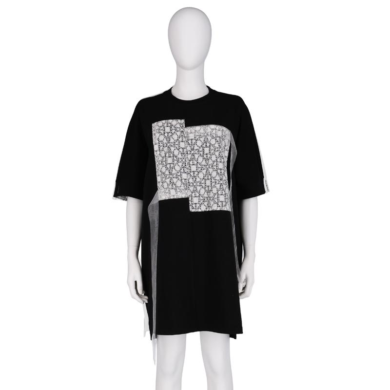 CUSTOMUS Asymmetrical Lace Matching Dolman Dress Cxw23Mkpo481