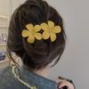 Solid Color Strong Grip Hair Clip Exquisite Anti-slip Elegant Flower Butterflies Decor Hairpin Hair Accessories