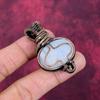 Rainbow Moonstone Pendant Gemstone Handmade Jewelry Copper Wire Wrapped Pendant