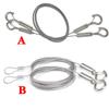 Adjustable Automatic Wire Rope Spring Hook Clothesline Picture Hanging Solution System Suspension Code Stainless Steel Cable