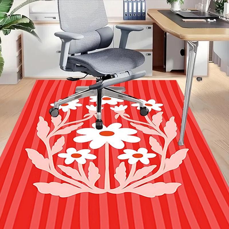 1pc Floral Pattern Area Rug Soft Flannel Floor Mat for Living Room, Bedroom and Carpet, Sofa Coffee Table Floor Mat, Decorative Rug q15