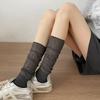 1 Pair INS Casual Stackable Ribbed Knee-High Socks Solid Color Versatile Socks Comfortable Layered Casual School Socks for Girls