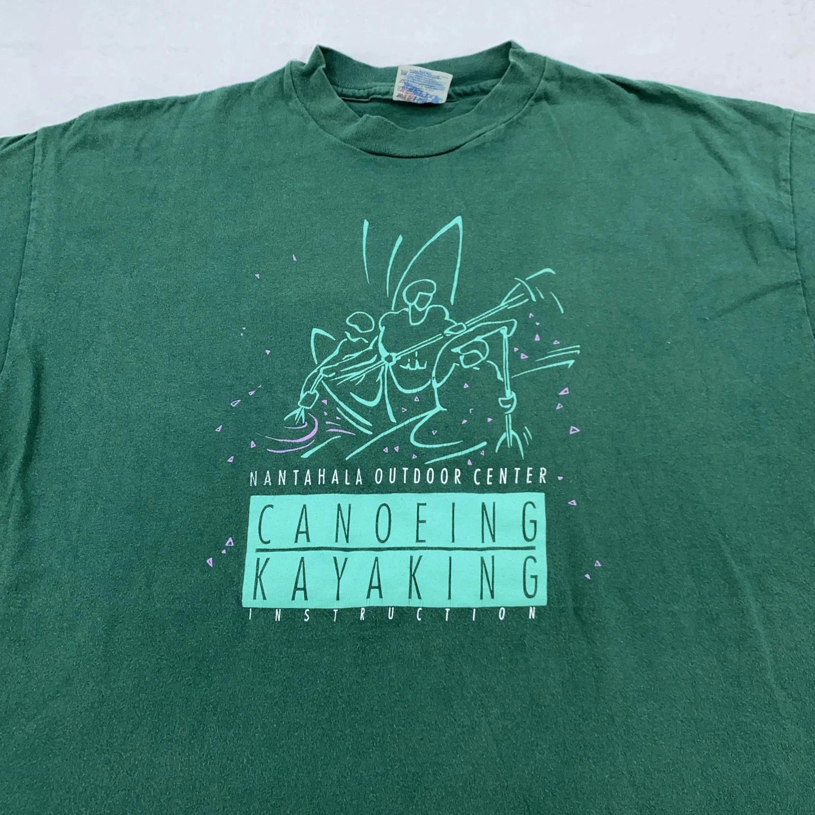 

Vintage Nantahala Outdoor Center Shirt Mens XL Canoeing Kayaking Instruction 90s S