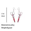Sharp Knife Men Stud Earrings Women Halloween Earrings Party Jewelry Korean Style Dangle Earrings
