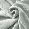 Drap plat - Gaia - Eucalyptus - 270 x 300 cm - 100% gaze de coton - Lavable en machine
