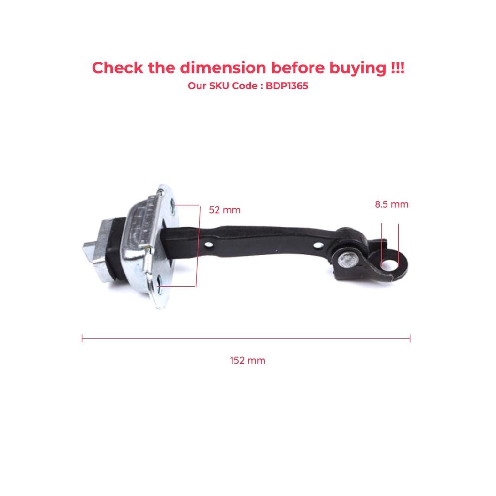 BDP1365-1 2 Pieces Front Door Stop Check Assy Limiter Strap for Toyota Yaris Echo Verso FunCargo Vitz Platz MK1 P1 P2 2003-2005 Facelift
