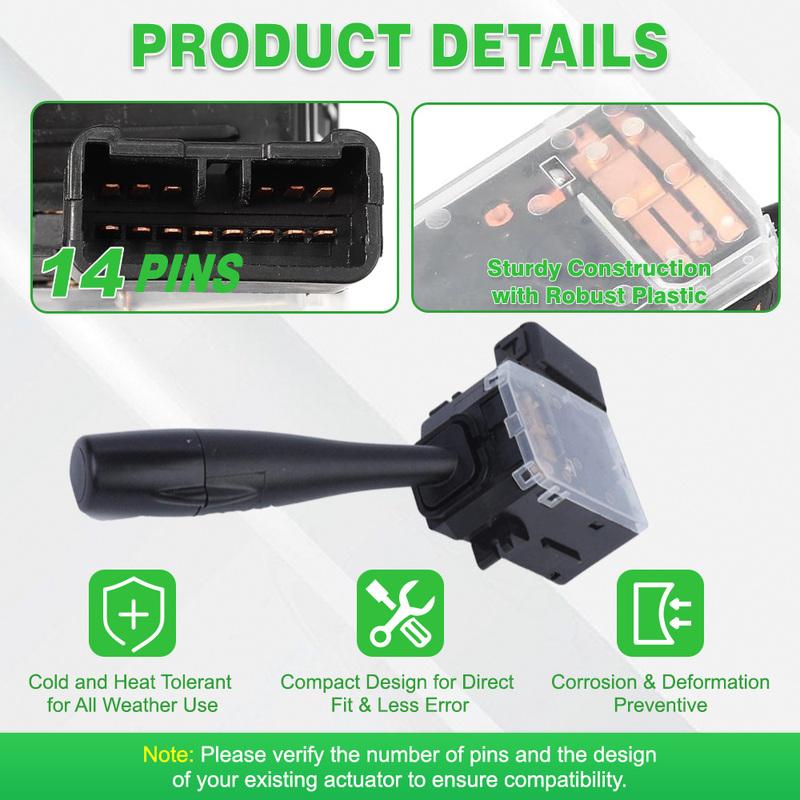 Car Headlight Switch Turn Signal Switch for Mazda B2500 1999-2002 B2600 1986-1988 Left Handle Drive