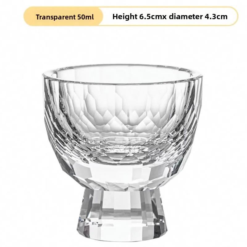 Handmade Carved Crystal Glass Whisky Glasses, Household Foreign Wine Glasses, Water Glasses, Gift Collection