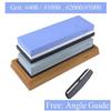 400 1000 3000 Grit Double-sided Sharpening Stone Base Angle Guide Set Kitchen Knife Sharpener Grinding Whetstone Apex Egde Blade